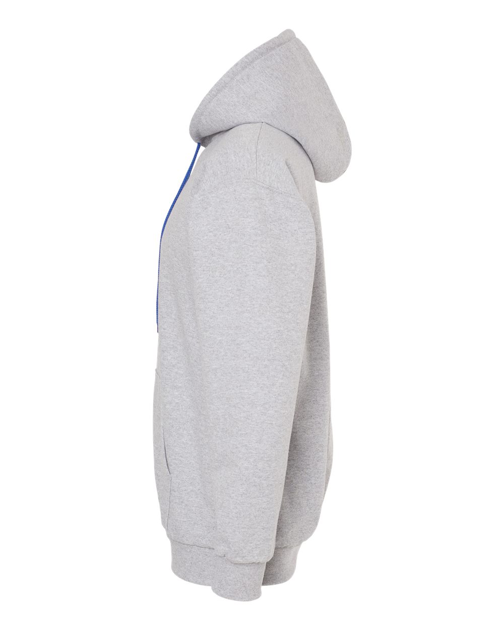 King Fashion Two-Tone Hooded Sweatshirt - KF9041 Sport Grey- Royal Blue