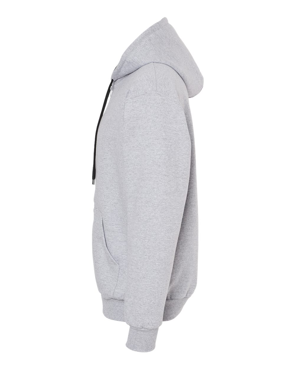 King Fashion Full-Zip Sweatshirt - KF9047 Sport Grey- Black