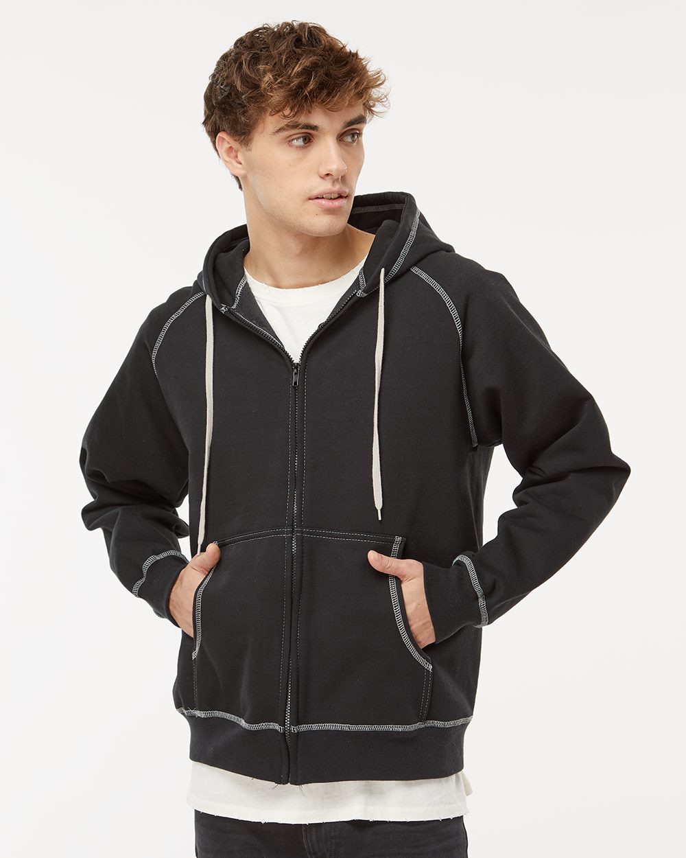 King Fashion Extra Heavy Full-Zip Hooded Sweatshirt - KP8017
