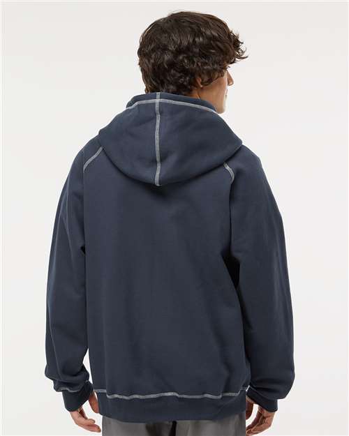 King Fashion Extra Heavy Full-Zip Hooded Sweatshirt - KP8017 Navy