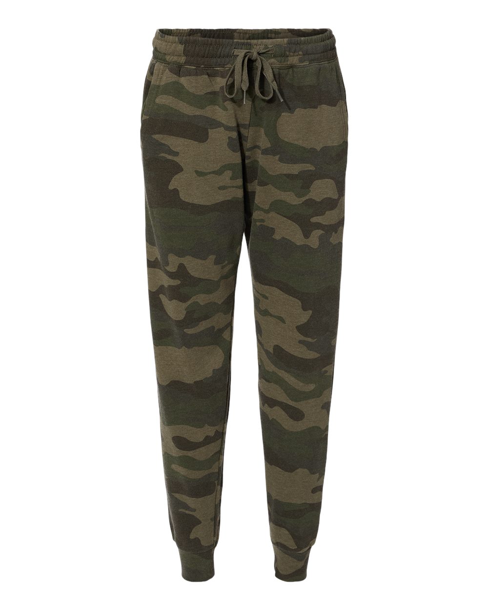 Independent Trading Co. Women's California Wave Wash Sweatpants - PRM20PNT Forest Camo Heather