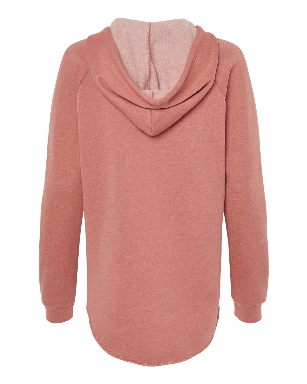 Independent Trading Co. Women’s Lightweight California Wave Wash Hooded Sweatshirt - PRM2500 Dusty Rose