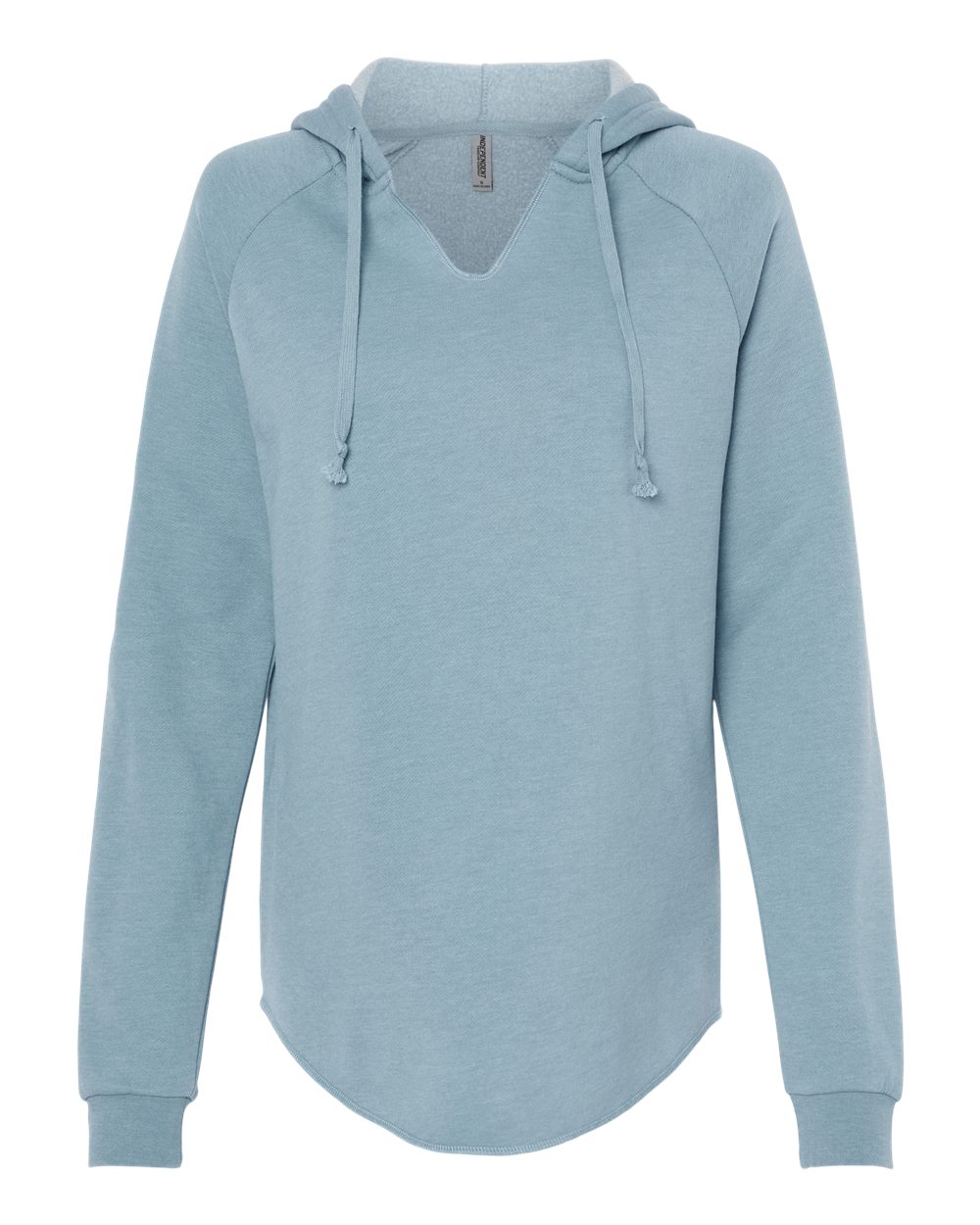 Independent Trading Co. Women’s Lightweight California Wave Wash Hooded Sweatshirt - PRM2500 Misty Blue