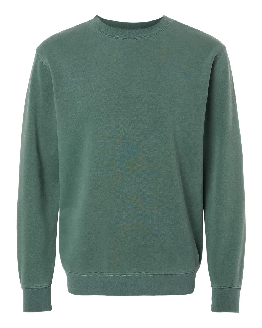 Independent Trading Co. Unisex Midweight Pigment-Dyed Crewneck Sweatshirt - PRM3500 Pigment Alpine Green