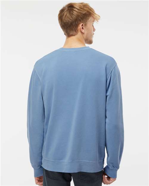 Independent Trading Co. Unisex Midweight Pigment-Dyed Crewneck Sweatshirt - PRM3500 Pigment Light Blue