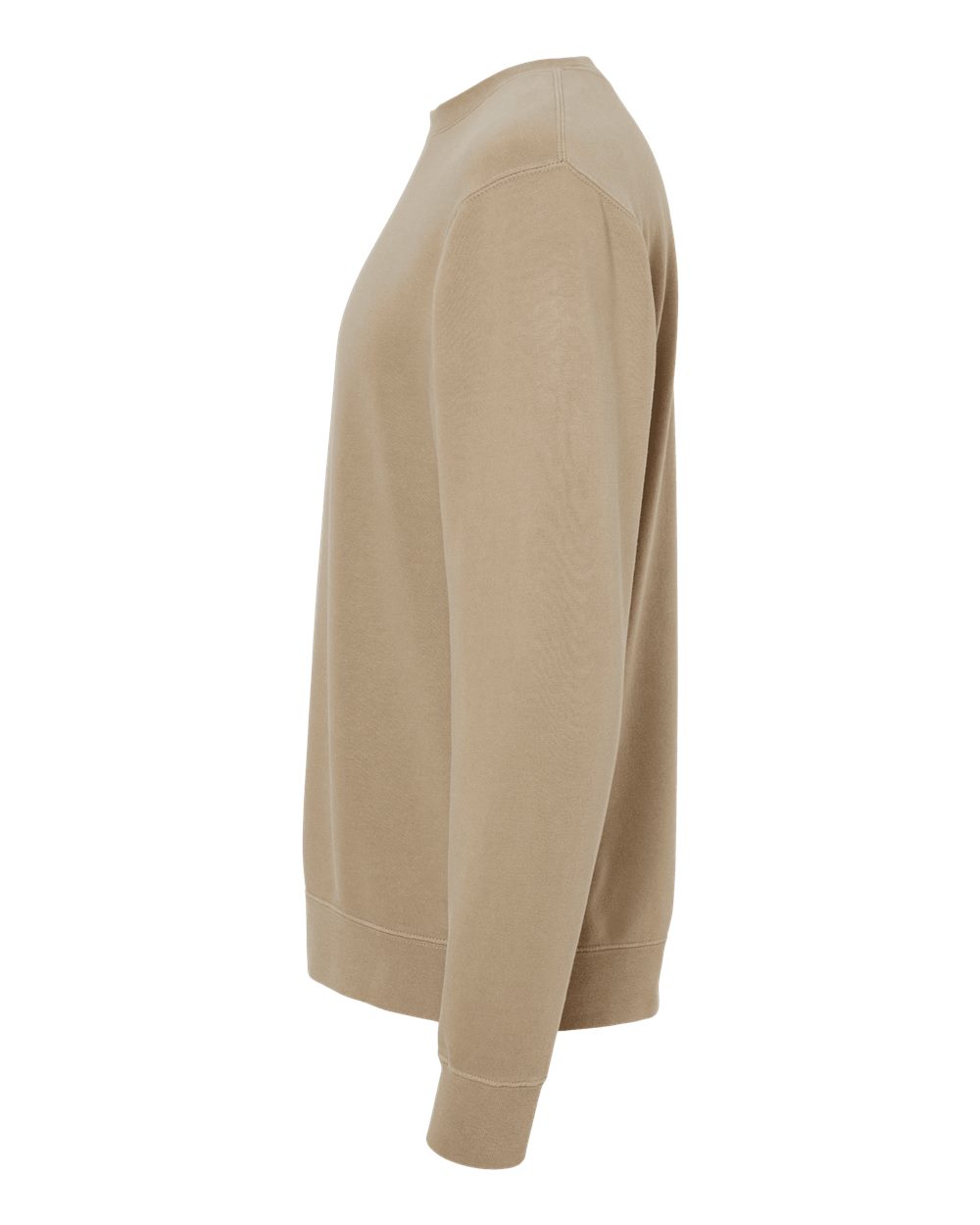 Independent Trading Co. Unisex Midweight Pigment-Dyed Crewneck Sweatshirt - PRM3500 Pigment Sandstone