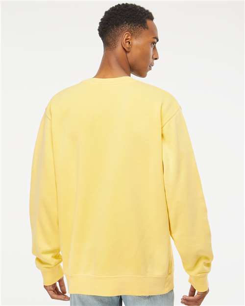 Independent Trading Co. Unisex Midweight Pigment-Dyed Crewneck Sweatshirt - PRM3500 Pigment Yellow