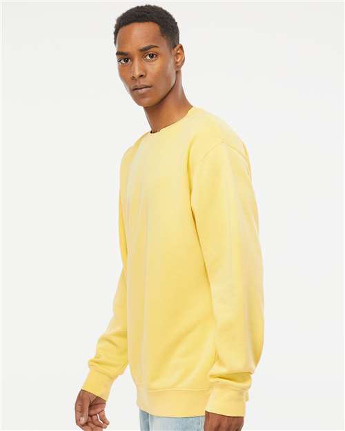 Independent Trading Co. Unisex Midweight Pigment-Dyed Crewneck Sweatshirt - PRM3500 Pigment Yellow