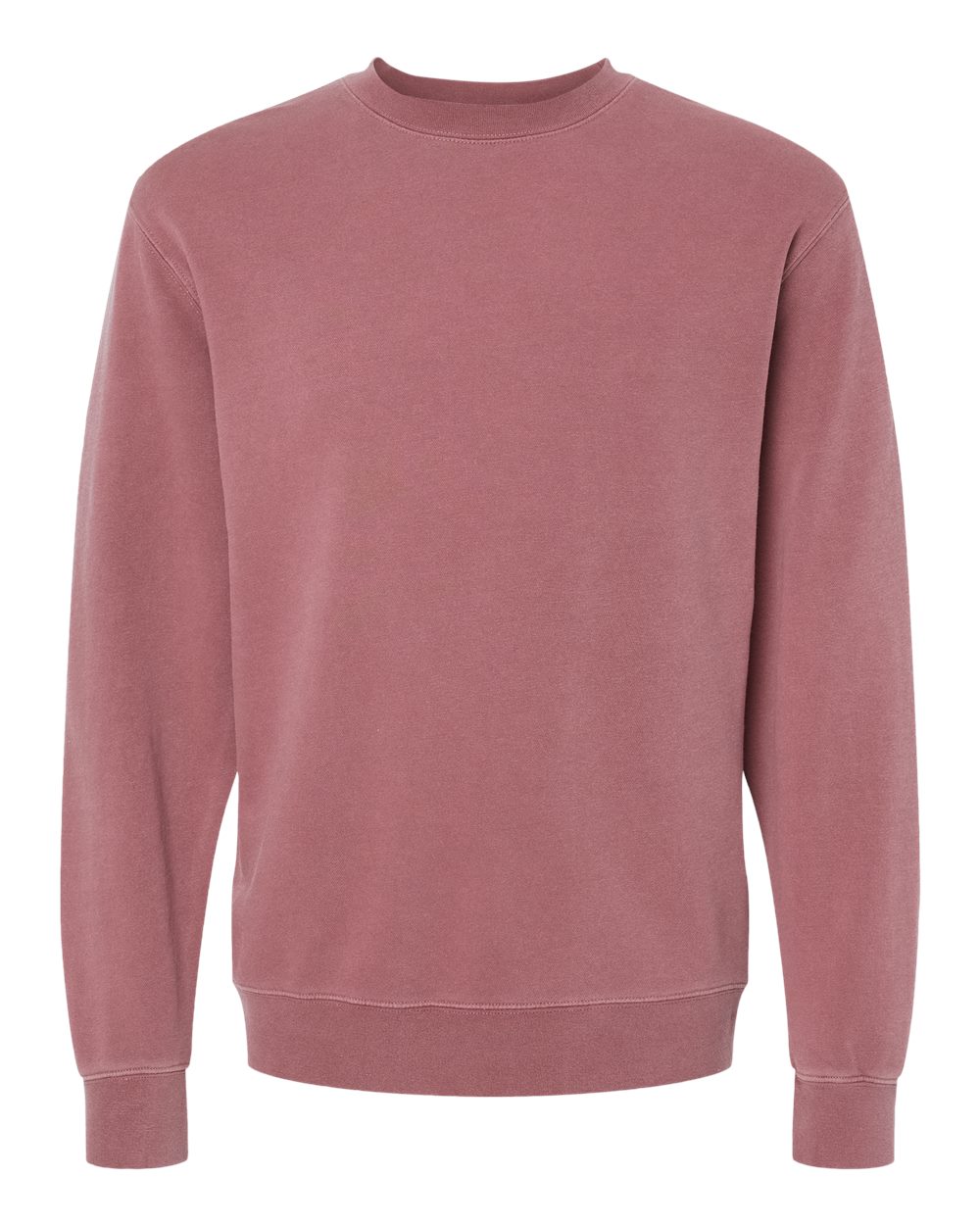 Independent Trading Co. Unisex Midweight Pigment-Dyed Crewneck Sweatshirt - PRM3500 Pigment Maroon