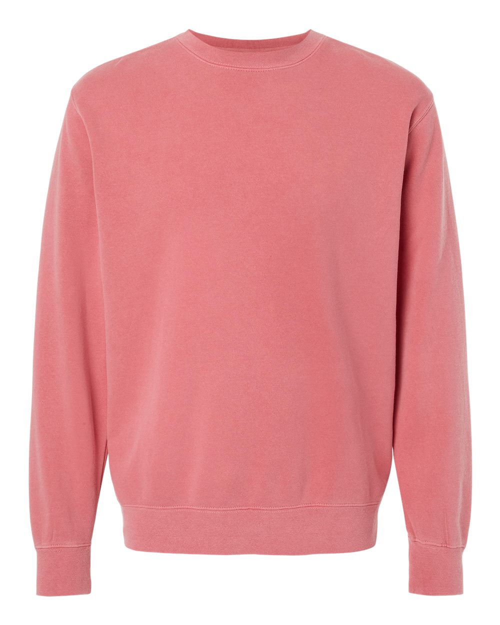 Independent Trading Co. Unisex Midweight Pigment-Dyed Crewneck Sweatshirt - PRM3500 Pigment Pink