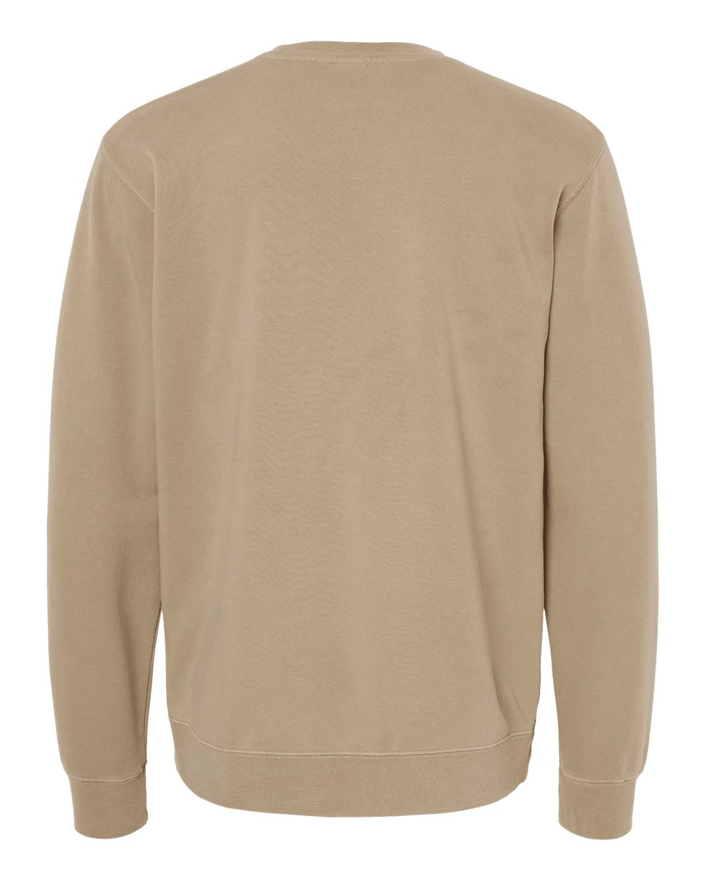 Independent Trading Co. Unisex Midweight Pigment-Dyed Crewneck Sweatshirt - PRM3500 Pigment Sandstone