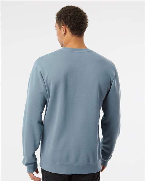 Independent Trading Co. Unisex Midweight Pigment-Dyed Crewneck Sweatshirt - PRM3500 Pigment Slate Blue