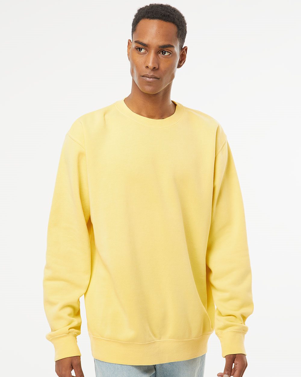 Independent Trading Co. Unisex Midweight Pigment-Dyed Crewneck Sweatshirt - PRM3500