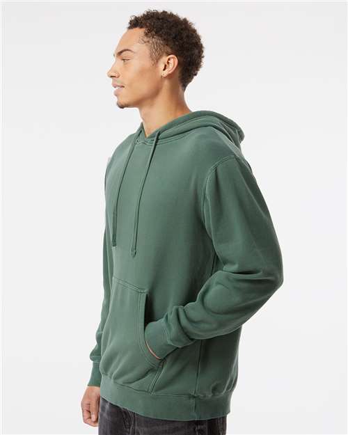 Independent Trading Co. Unisex Midweight Pigment-Dyed Hooded Sweatshirt - PRM4500 Pigment Alpine Green