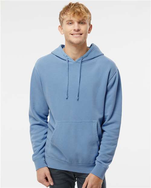 Independent Trading Co. Unisex Midweight Pigment-Dyed Hooded Sweatshirt - PRM4500 Pigment Light Blue