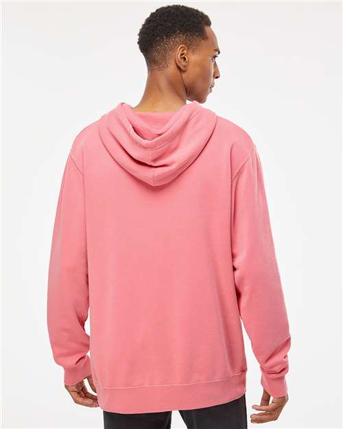 Independent Trading Co. Unisex Midweight Pigment-Dyed Hooded Sweatshirt - PRM4500 Pigment Pink