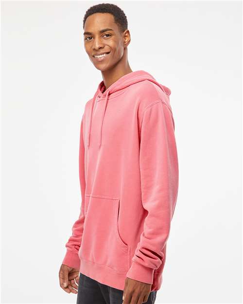 Independent Trading Co. Unisex Midweight Pigment-Dyed Hooded Sweatshirt - PRM4500 Pigment Pink
