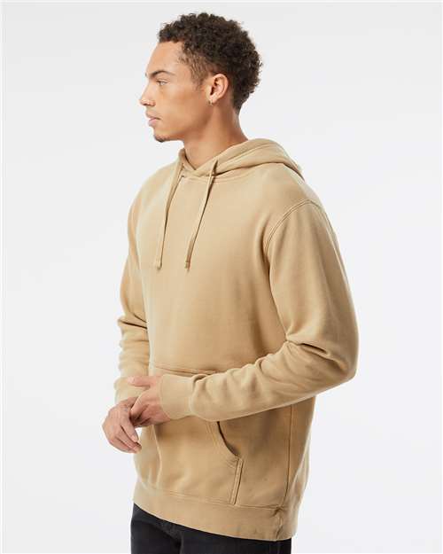 Independent Trading Co. Unisex Midweight Pigment-Dyed Hooded Sweatshirt - PRM4500 Pigment Sandstone