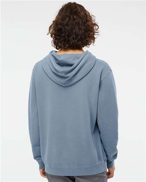 Independent Trading Co. Unisex Midweight Pigment-Dyed Hooded Sweatshirt - PRM4500 Pigment Slate Blue
