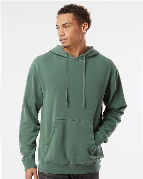 Independent Trading Co. Unisex Midweight Pigment-Dyed Hooded Sweatshirt - PRM4500 Pigment Alpine Green