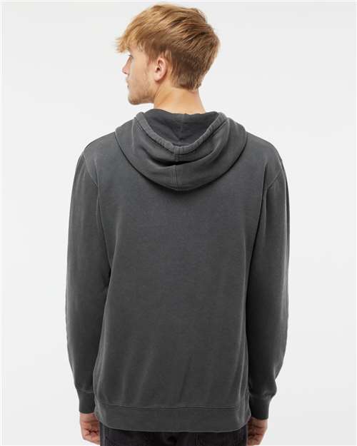 Independent Trading Co. Unisex Midweight Pigment-Dyed Hooded Sweatshirt - PRM4500 Pigment Black