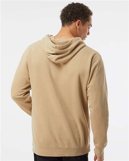 Independent Trading Co. Unisex Midweight Pigment-Dyed Hooded Sweatshirt - PRM4500 Pigment Sandstone