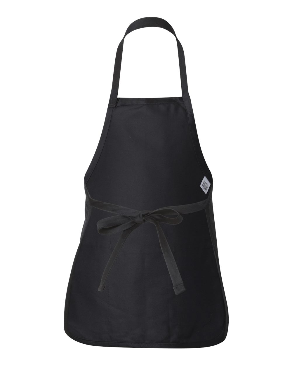 Q-Tees Full-Length Apron with Pouch Pocket - Q4250 Black