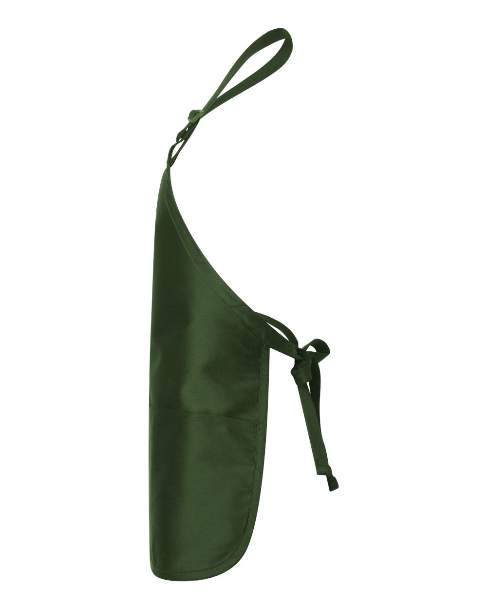 Q-Tees Full-Length Apron with Pouch Pocket - Q4250 Forest