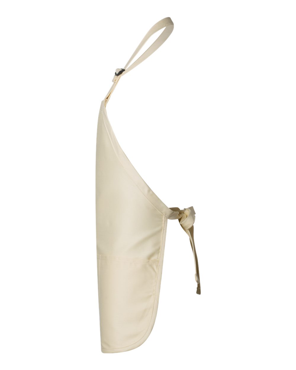 Q-Tees Full-Length Apron with Pouch Pocket - Q4250 Natural