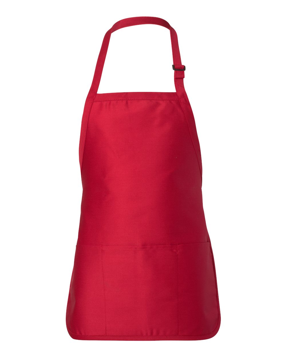 Q-Tees Full-Length Apron with Pouch Pocket - Q4250 Red