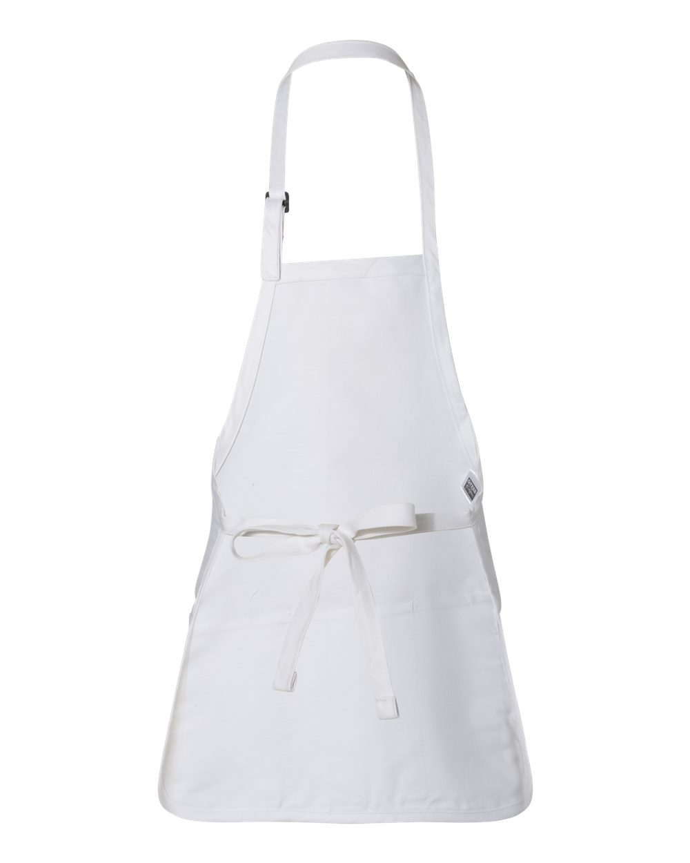 Q-Tees Full-Length Apron with Pouch Pocket - Q4250 White
