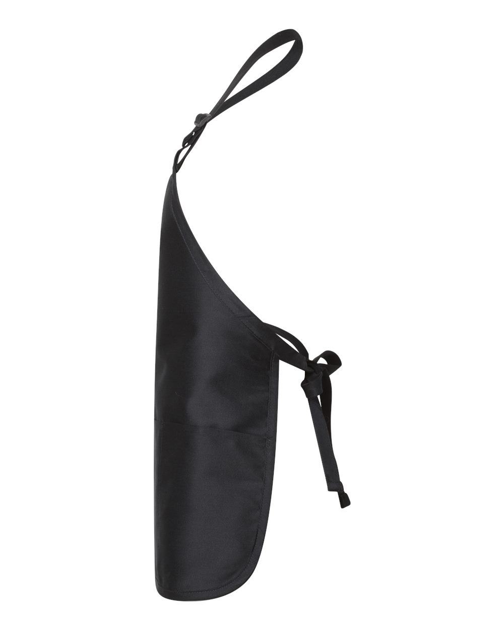 Q-Tees Full-Length Apron with Pouch Pocket - Q4250 Black