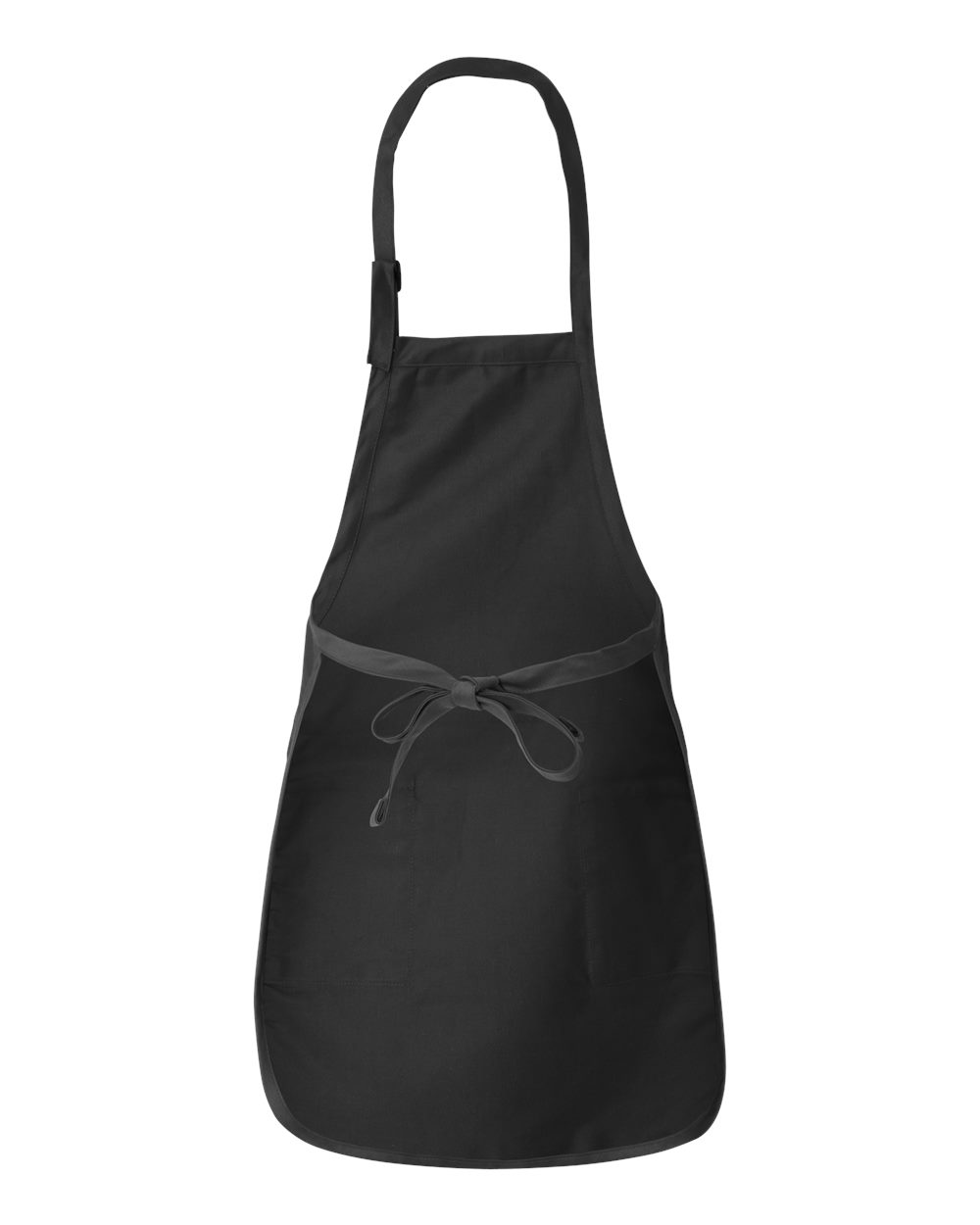 Q-Tees Full-Length Apron with Pockets - Q4350 Black