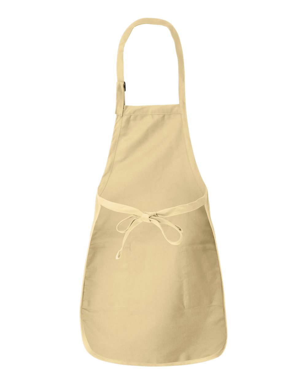 Q-Tees Full-Length Apron with Pockets - Q4350 Natural