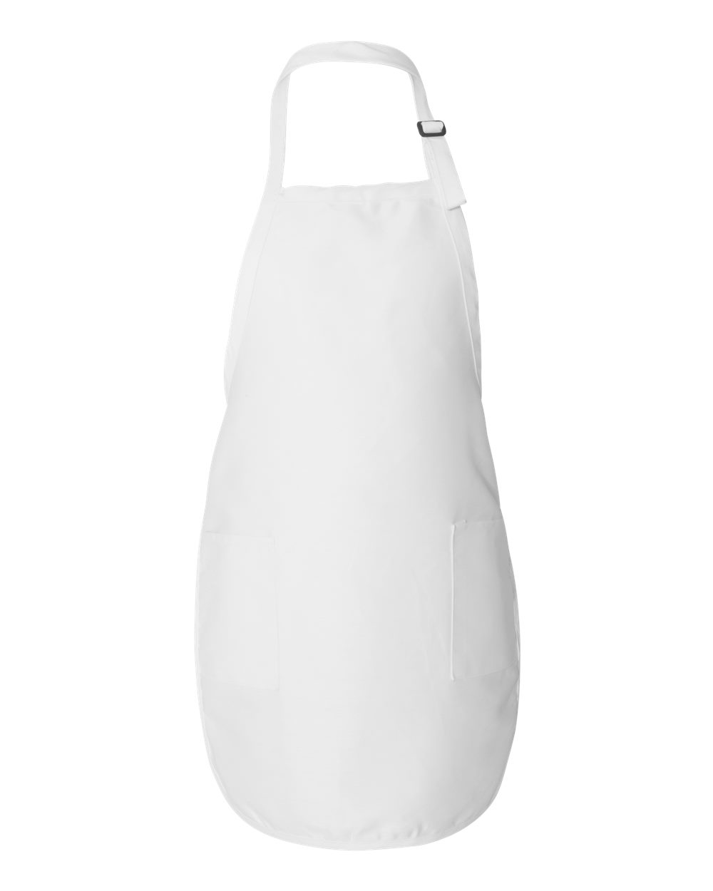 Q-Tees Full-Length Apron with Pockets - Q4350 White
