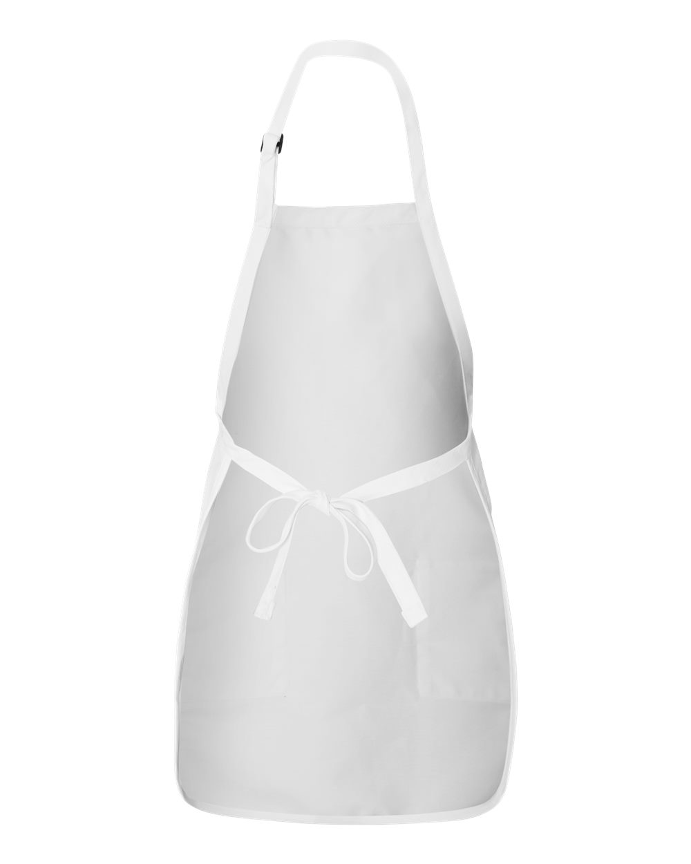 Q-Tees Full-Length Apron with Pockets - Q4350 White