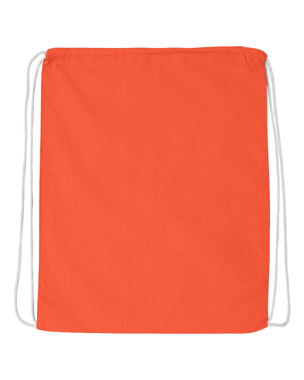 Q-Tees Economical Cotton Drawstring Bag - Q4500 Orange