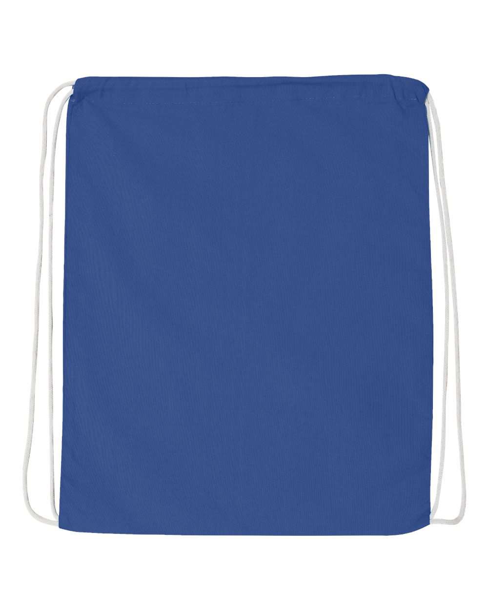 Q-Tees Economical Cotton Drawstring Bag - Q4500 Royal