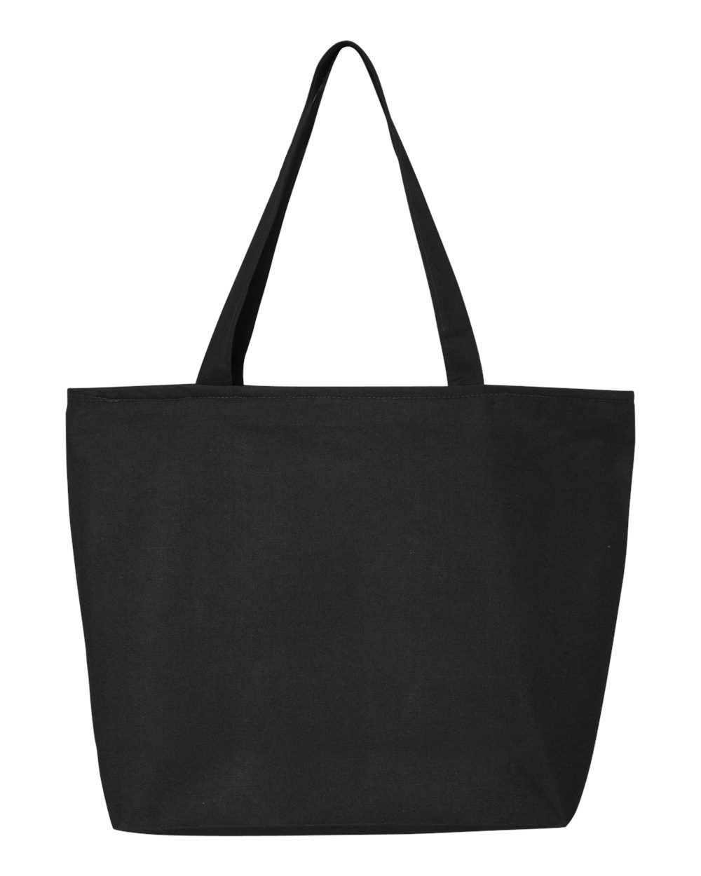 Q-Tees 25L Zippered Tote - Q611 Black