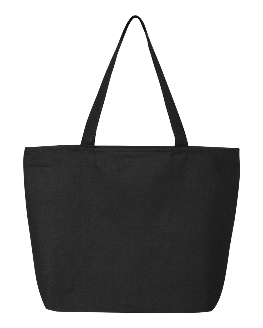 Q-Tees 25L Zippered Tote - Q611 Black