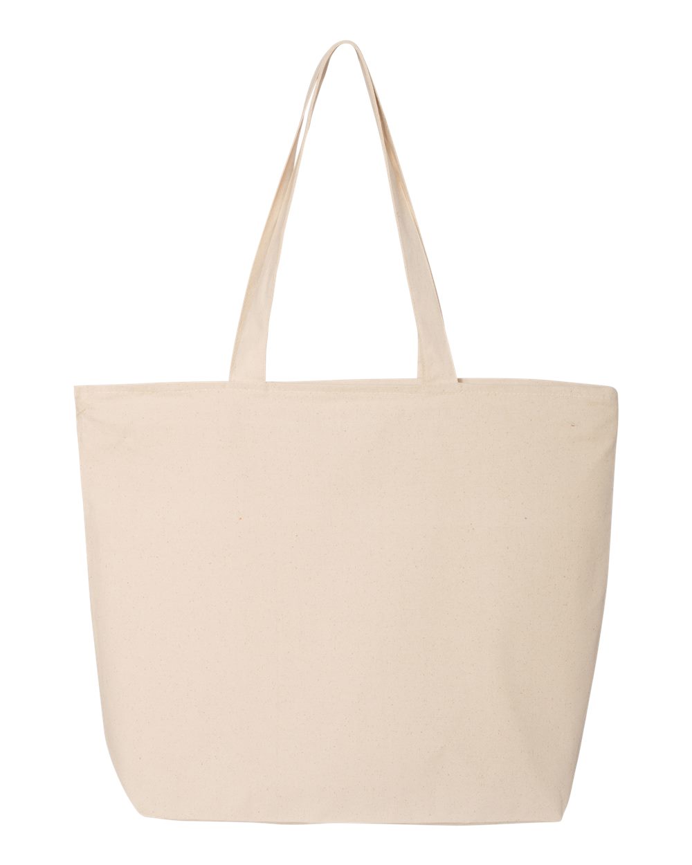 Q-Tees 25L Zippered Tote - Q611 Natural