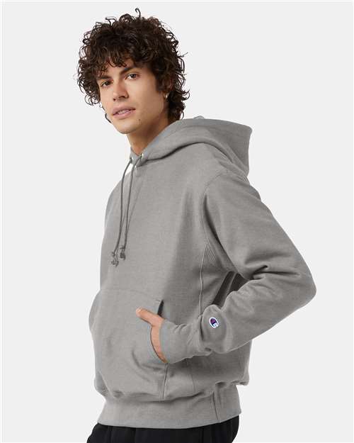 Champion Unisex Reverse Weave® Hooded Sweatshirt - S101 Oxford Grey
