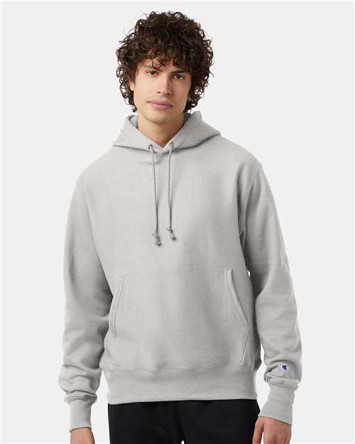 Champion Unisex Reverse Weave® Hooded Sweatshirt - S101 Silver Grey