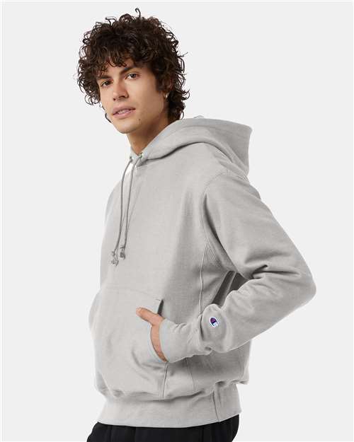 Champion Unisex Reverse Weave® Hooded Sweatshirt - S101 Silver Grey