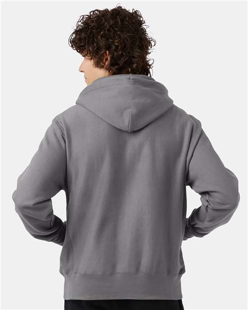 Champion Unisex Reverse Weave® Hooded Sweatshirt - S101 Stone Grey