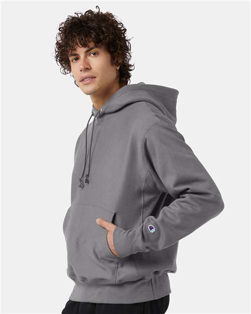 Champion Unisex Reverse Weave® Hooded Sweatshirt - S101 Stone Grey