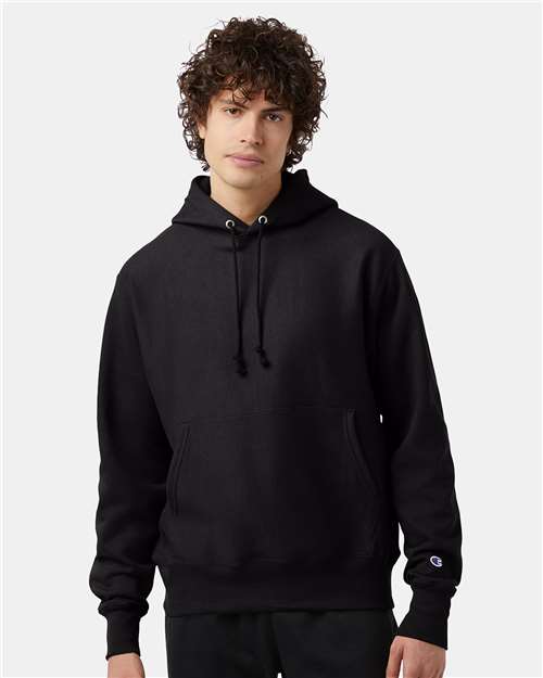 Champion Unisex Reverse Weave® Hooded Sweatshirt - S101 Black
