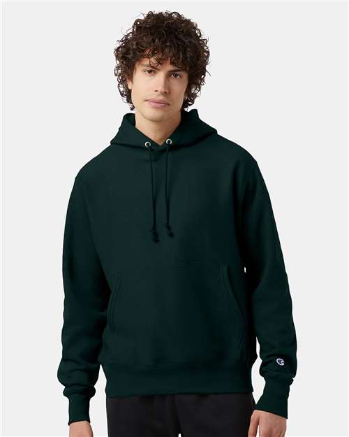 Champion Unisex Reverse Weave® Hooded Sweatshirt - S101 Dark Green