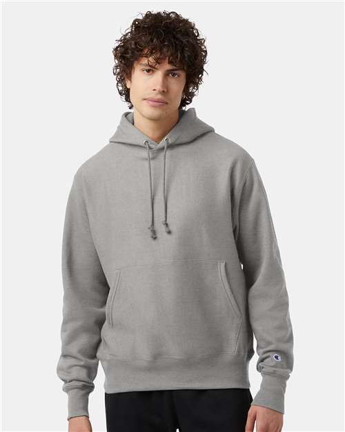 Champion Unisex Reverse Weave® Hooded Sweatshirt - S101 Oxford Grey