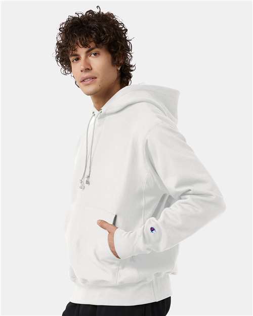 Champion Unisex Reverse Weave® Hooded Sweatshirt - S101 White